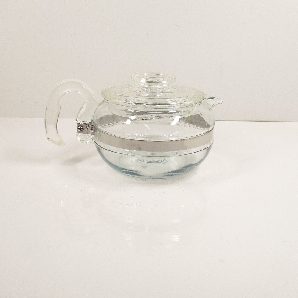 VTG PYREX Flameware 8446 B Glass Percolator 6 Cup Coffee Pot (Pot & Lid Only)